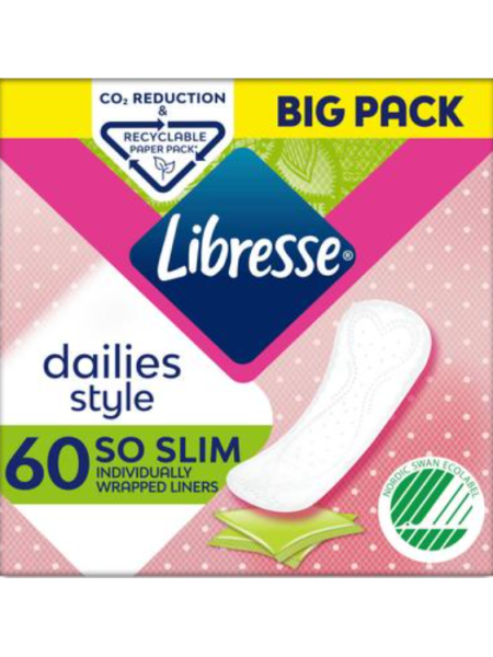 Ежедневные прокладки LIBRESSE So Slim Big Pack 60шт