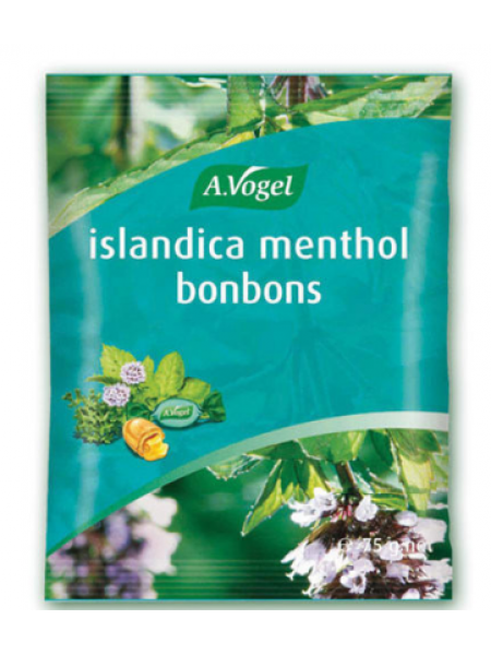 Пастилки для горла A.Vogel Islandica Menthol Исландский Ментол 75 г