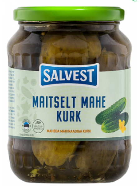 Огурцы в мягком маринаде SALVEST Maitselt mahe kurk 675/360г