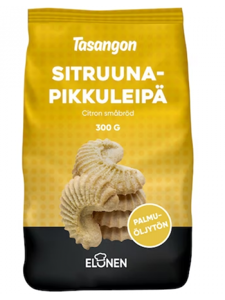 Песочное печенье Tasangon Sitruunapikkuleipä 300г безлактозное лимонное