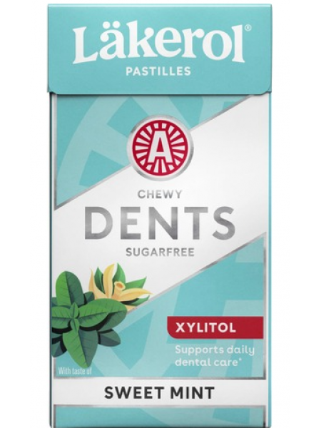 Пастилки с ксилитом Läkerol Dents Sweetmint Xylitol 36г