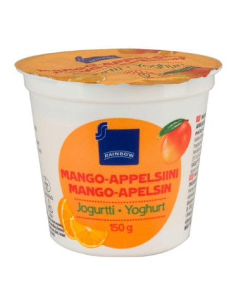 Йогурт Rainbow mango-appelsiini jogurtti 150г манго апельсин 