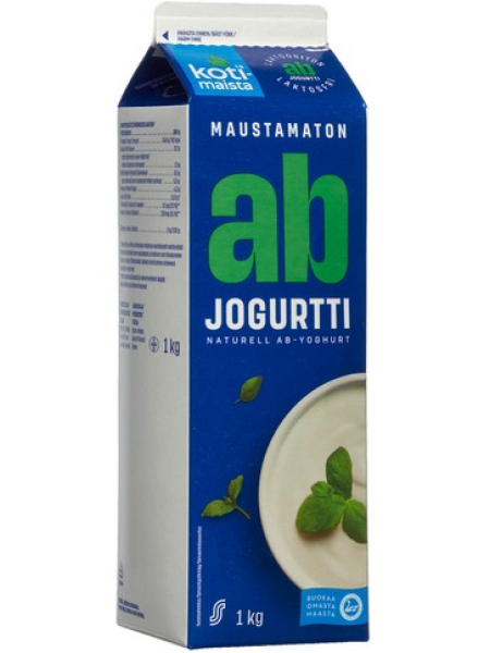 Йогурт без лактозы Kotimaista Maustamaton AB Jogurtti 1 кг