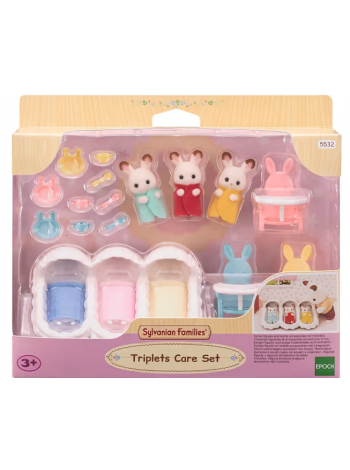 Игровые персонажи Sylvanian Families зайчики тройнички