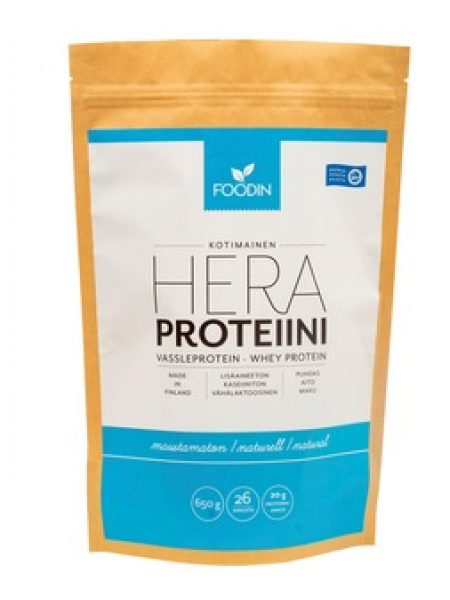 Пищевой сывороточный протеин без вкусовых добавок Foodin Heraproteiini 650 г