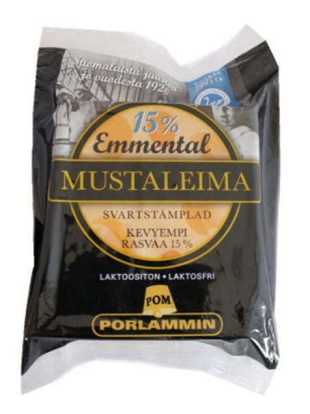 Сыр Porlammin Mustaleima Emmental 15% 280г