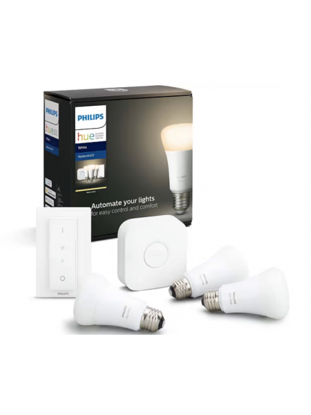 Стартовый комплект Philips Hue Starter kit, BT, белый, E27