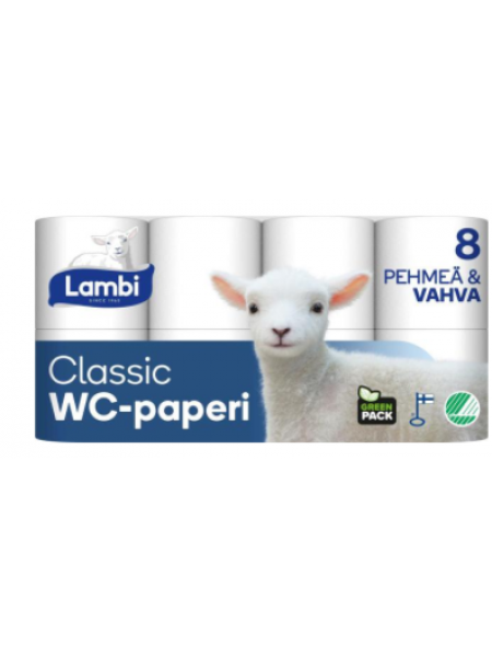 Туалетная бумага Lambi WC-paperi 8 шт