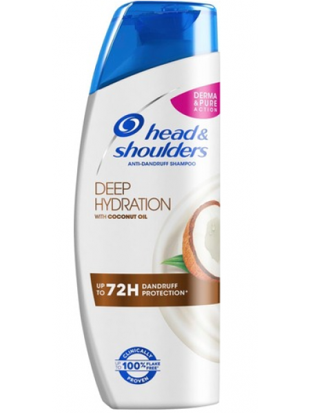 Шампунь против перхоти Head&Shoulders Deep Hydration 250мл с кокосовым маслом