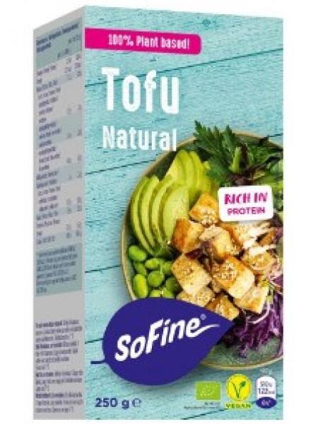 Органический тофу без вкусовых добавок Sofine Tofu Natural 250г