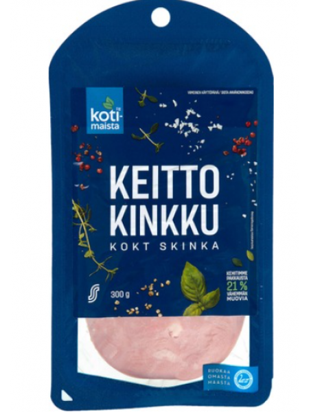 Ветчина свиная Kotimaista Keittokinkku 300г в нарезке