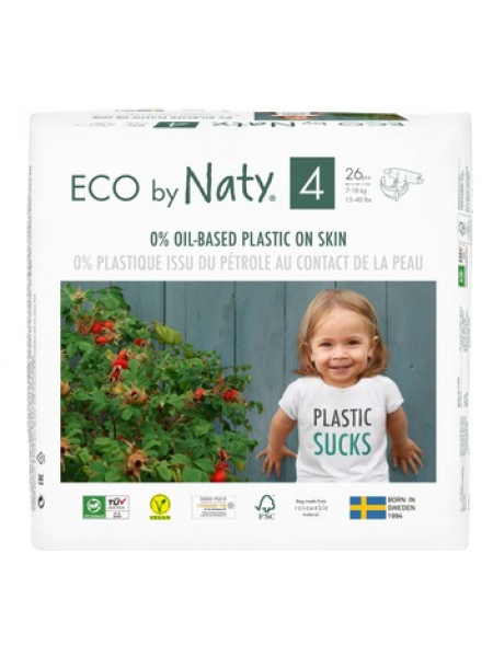 Подгузники Eco By Naty Maxi № 4 от 7-18 кг  44шт