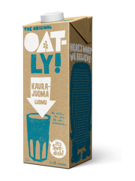 Органическое овсяное молоко Oatly Kaurajuoma Luomu 1л