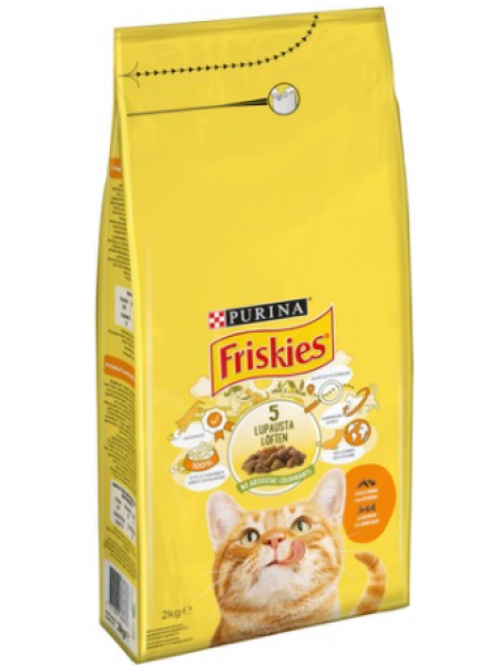 Корм ​​для взрослых котов Friskies Adult 2кг курица и овощи