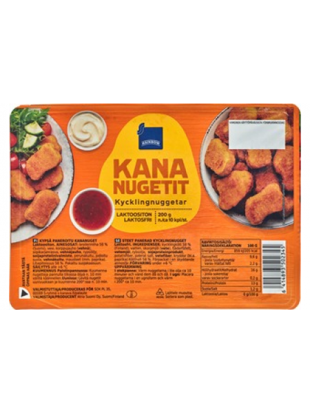 Куриные наггетсы Rainbow Kananugetit 200г