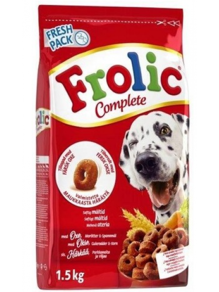 Сухой корм Frolic Complete говядина 1,5кг