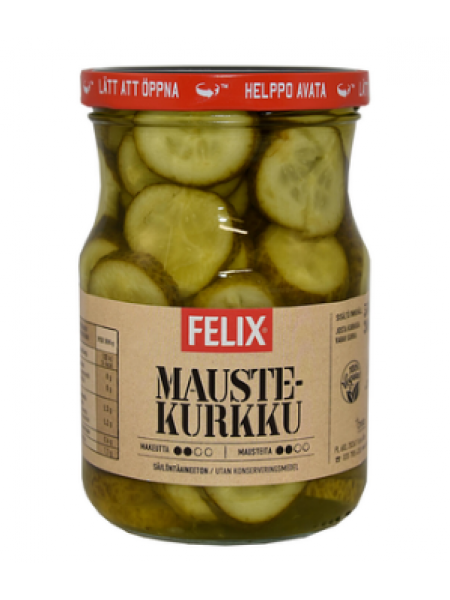 Маринованные ломтики огурцов Felix Maustekurkku 560/300г