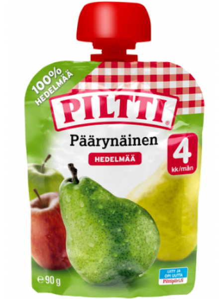 Фруктовое пюре Piltti Päärynäinen 90 г с 4  месяцев груша