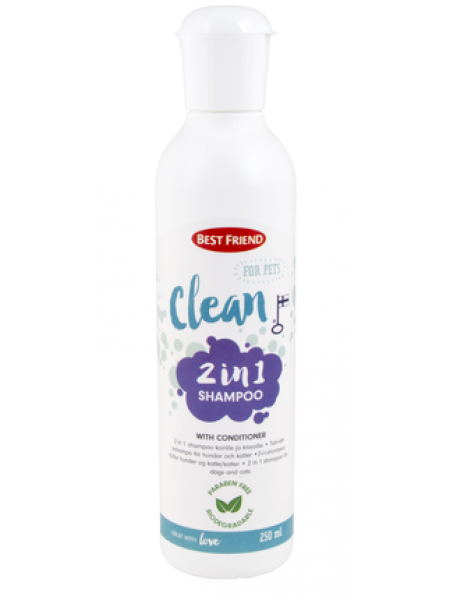 Шампунь для животных Best Friend Clean Pet 2in1 250 мл