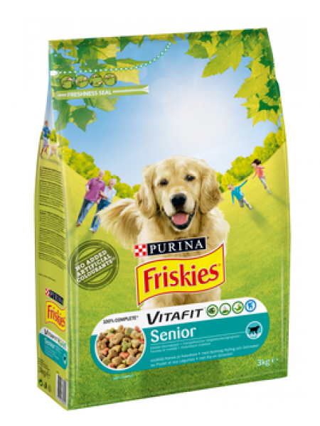 Корм ​​для собак с курицей и овощами Friskies Senior 3кг для собак старше 7 лет