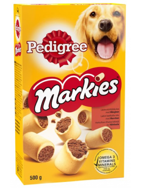 Хрустящее печенье для собак Pedigree Markies 500г