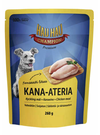 Куриная мука для собак Hau-Hau Champion Kana-Ateria 260г