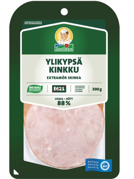 Ветчина копченая Snellman Ylikypsä Kinkku 300г в нарезке